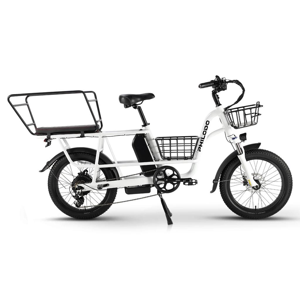 PHILODO Traveller Electric Bicycle 750W Motor 17.5AH/35AH Lithium Battery with Child Seat E Bike Adult 20-inch Tire Parent-child Electric Bike