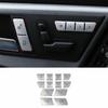 For Benz GLE GLS Silver Aluminum 2016- Memory Button Sticker Decoration 12pc