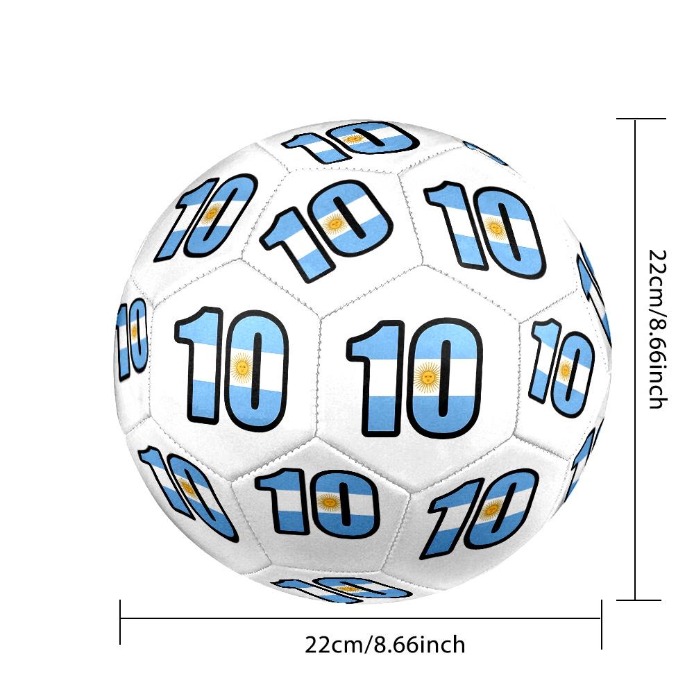Argentina's Golden Celebration Soccer Ball Size 5 Football Machine-Stitched Indoor/Outdoor Training and Matches Soccer Accessory