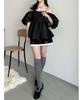 Lily Brown Flower Jewel Mini Skirt LWFS251801BLK0