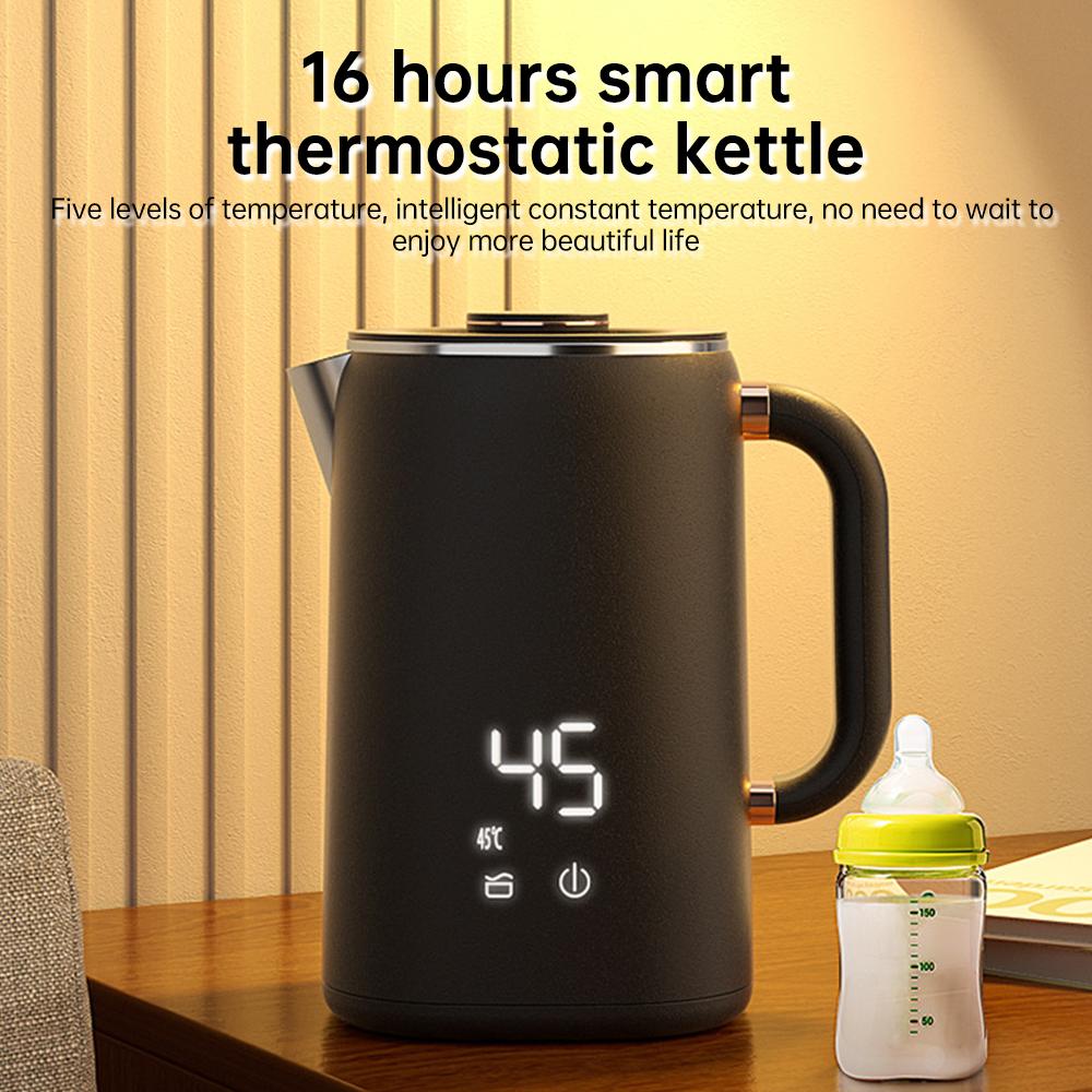 57.5oz Electric Water Boiler Kettle for Tea Boiling Water 5 Levels Temperature Control Auto Shut