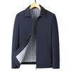 Popular Men's Lapel Jacket: Casual Autumn Coat for Middle-Aged and Elderly Dads