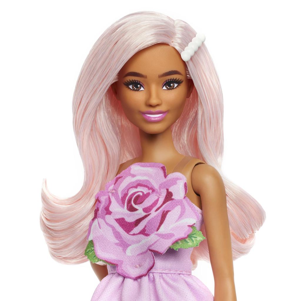 barbie Fashionista Rose Pink Dress Doll Set Doll House Pretend Play Barbie Doll Ages Pink HYT94 - Dress-up & - - - 3+ - -