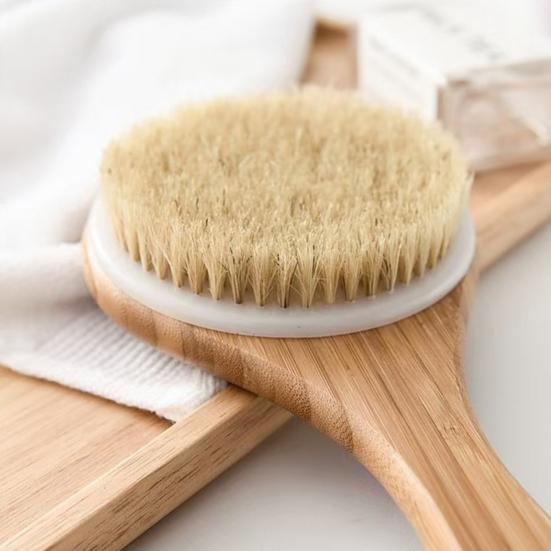 Long Handle Bath Brush Skin Health Boost Ergonomic Long Handle Design Versatile Cleaning Scrubber