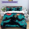 3Pcs Scream Horror Artwork Bedding Set Quilt Cover Pillowcase Home Christmas Xmas Halloween Gift 1 Duvet Cover 2 Pillowcase M929307