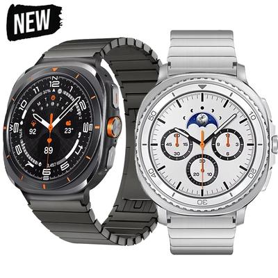 Деловой металлический ремешок для Samsung Galaxy Watch 8/8 Classic 40/44/46 мм, ремешок из нержавеющей стали для Galaxy Watch Ultra 2026/Ultra 2026