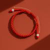 1Pc Simple Red String Braided Bracelet Lucky Kabbalah Bracelets For Protection Good Luck For Success Amulet Jewelry Decor
