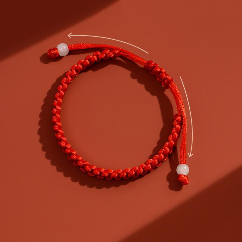 1Pc Simple Red String Braided Bracelet Lucky Kabbalah Bracelets For Protection Good Luck For Success Amulet Jewelry Decor
