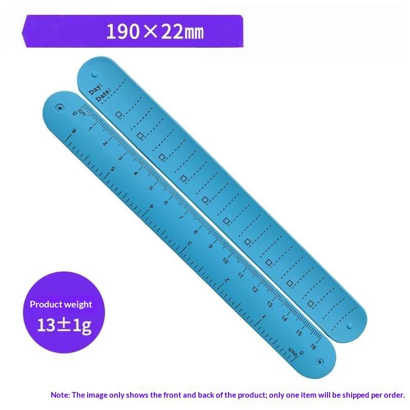 

1Pc Waterproof Erasable Silicone Wristband with Scale Reusable Writeable To-Do List Wrist Strap Memory Aid for Forgetful Elderly
