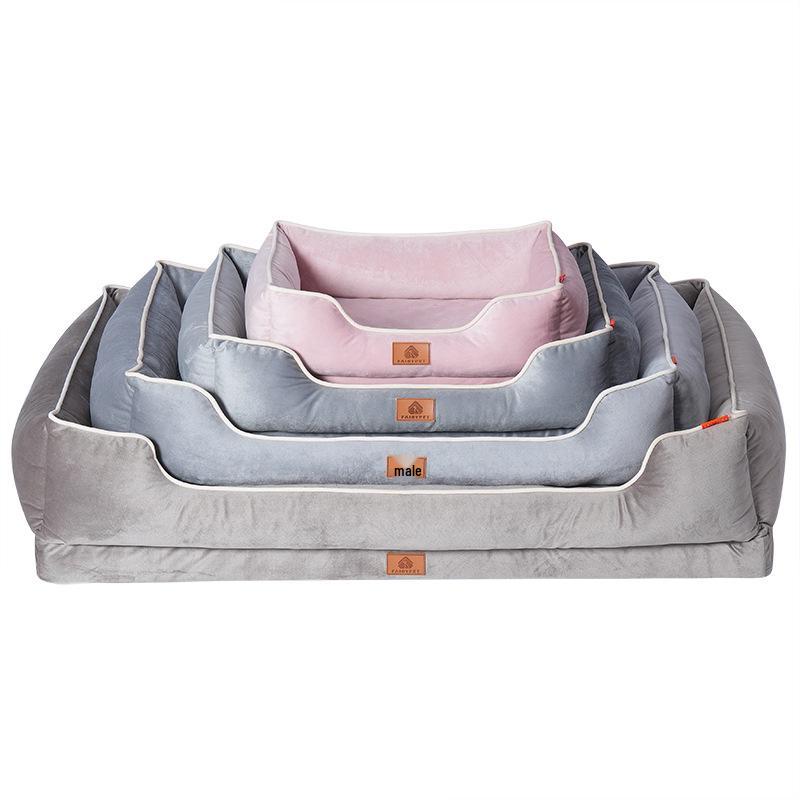 Four Seasons Universal Dog Bed: Soft Fabric Sleep Mat with Removable Egg Crate Foam