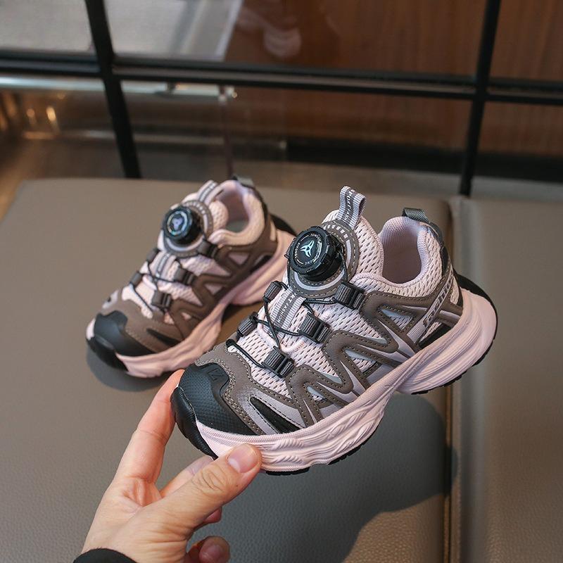 Rotating Buckle Shoes - Single Shoes for Boys, Breathable Sports Shoes for Girls