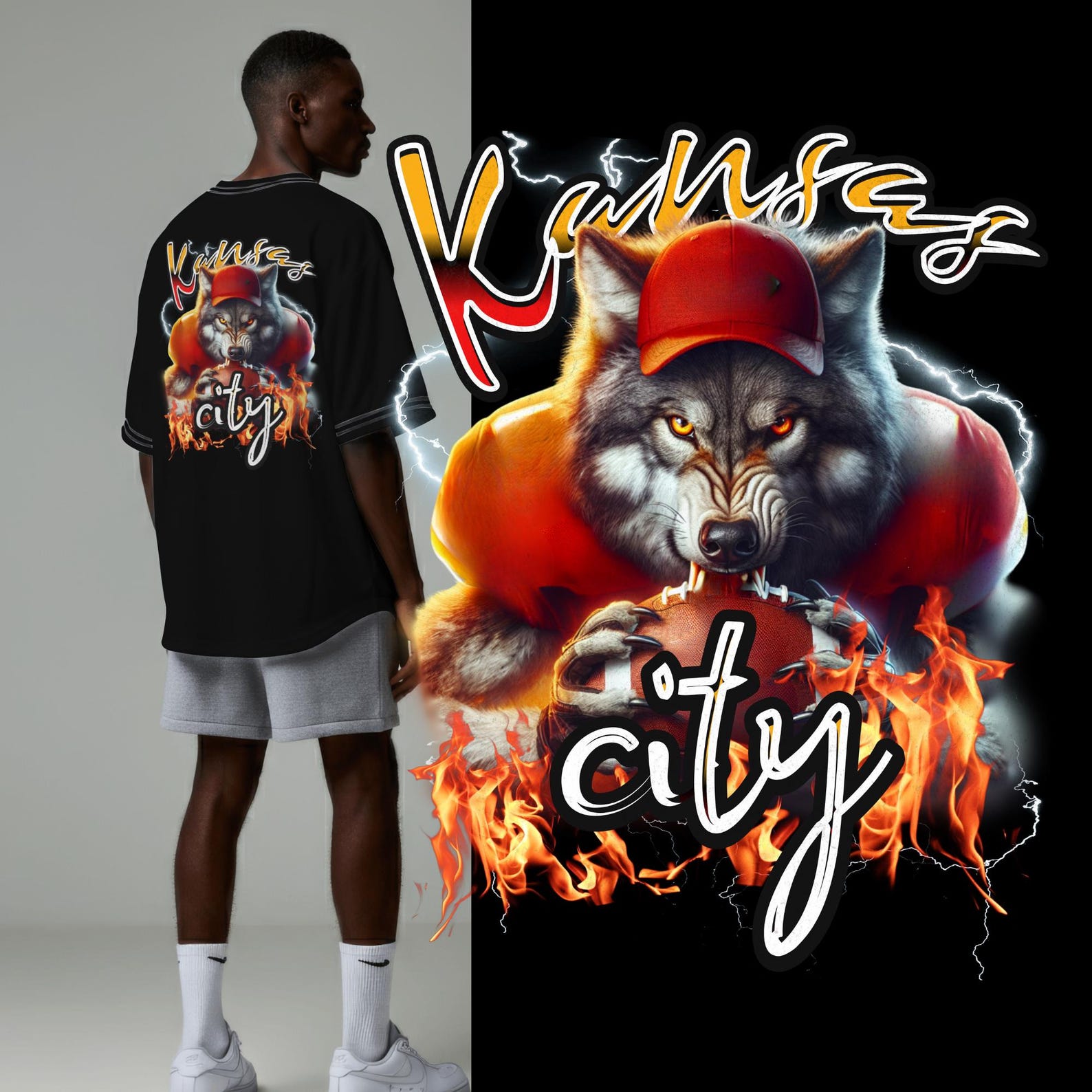 Kansas City Football PNG: Retro Game Day Design for Shirt 4XL