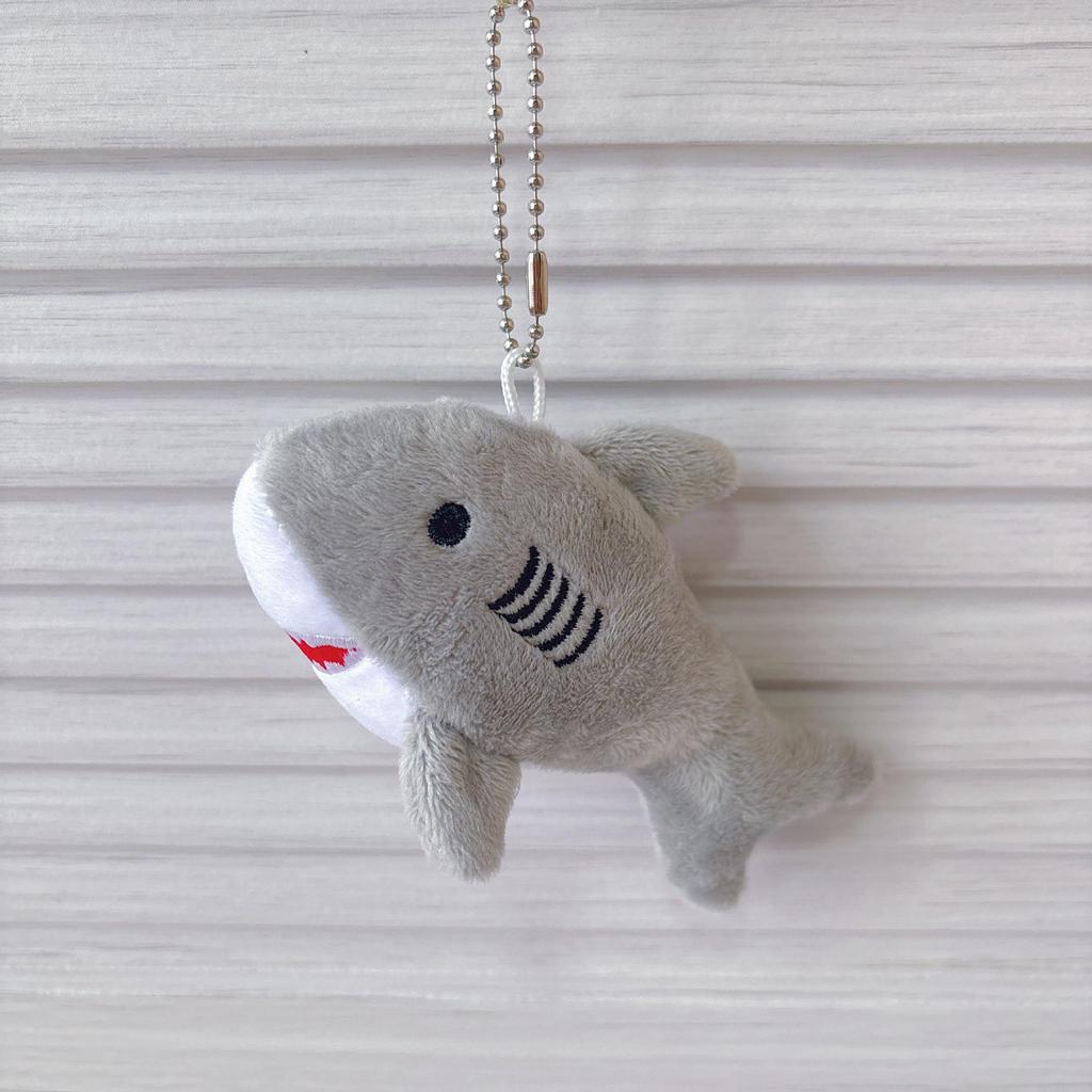 Cute Shark Plush Whale Keychain Toy - Marine Life Bag Charm Doll