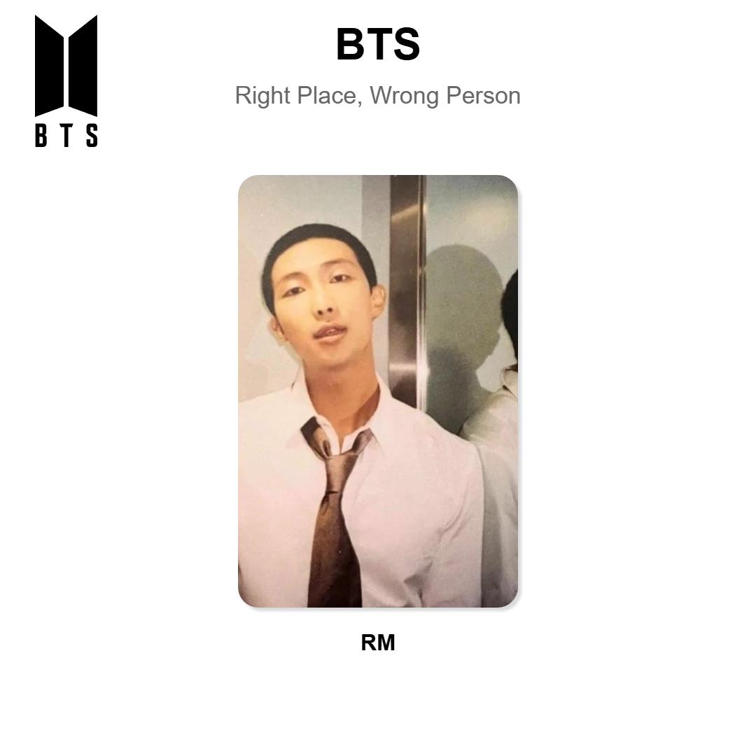 BTS Right Place, Wrong Person Official Photocard RM