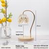 Luxury Glass Aroma Wax Melt Lamp - Fragrance Candle Light for Bedroom, Bedside Table, or Desk. Ideal Decorative Gift.