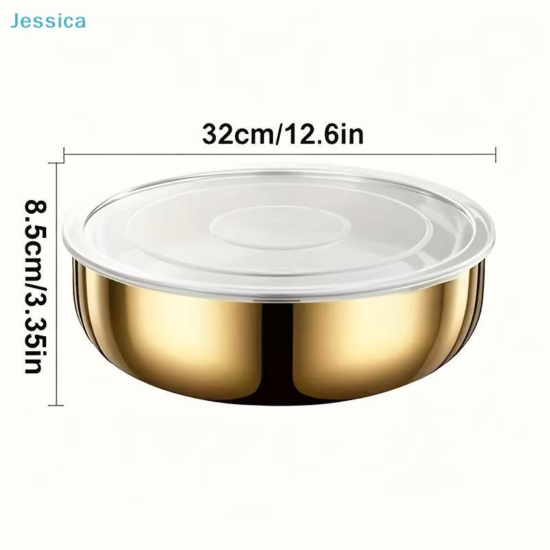 Stainless Steel Mixing Bowl: Large Capacity Food Prep Bowl for Dough, Baking & Kitchen Use