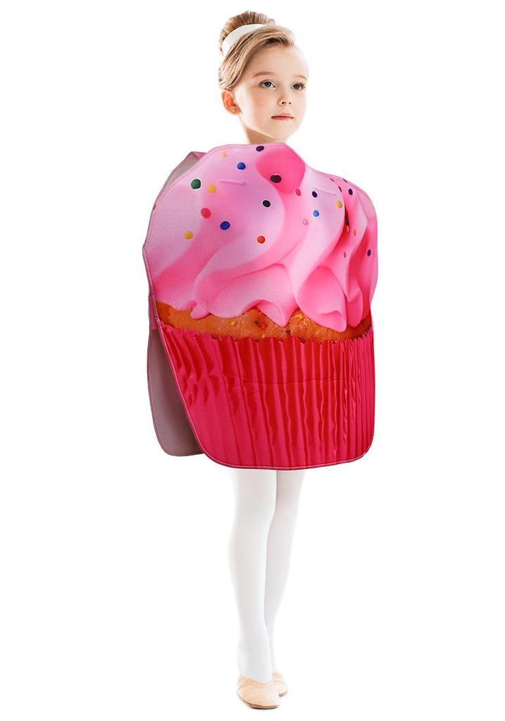 Kids' Halloween Cosplay Ice Cream Cupcake Costume
