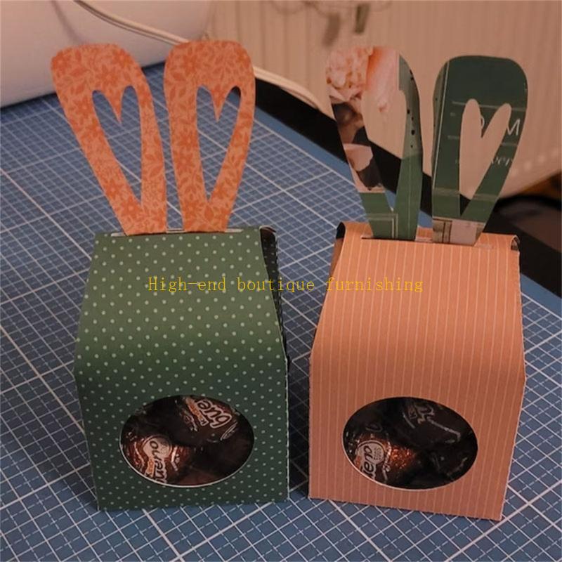 Bunnies Ears Box Carbon Steel Cutting Dies for Card Making Scrapbooking Craft