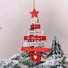 1 Pcs Christmas Personality Wooden Pendant Hanging Door Decoration Hanmade DIY Xmas Tree Home Party Decor Supplies Accessories