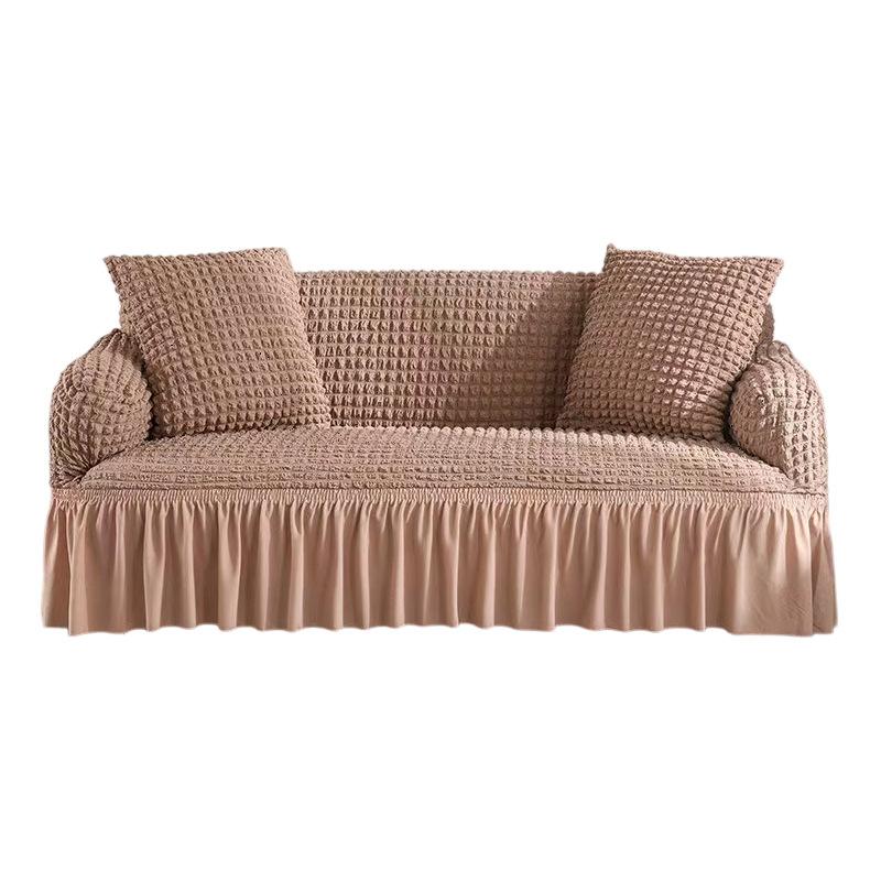 Seersucker Sofa Cover Universal All Inclusive Elastic Sofa Cushion Four Season Universal Dust Proof Sofa Cover