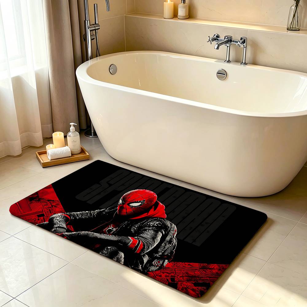 Classic S-Spider-Man-S Carpet Bathroom Anti-slip Mat Door Mat Home Decoration Mat Entrance Door Mat Scratch-resistant Door Mat