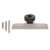 Depth Dial Indicator Base Hardened Stainless Steel Depth Micrometer Stand with 3 Pcs Extension Rods 103x17mm 4.1x0.7in