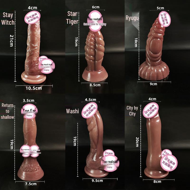 Vibrador de silicone realista: Brinquedo Adulto de Carne Macia para Mulheres