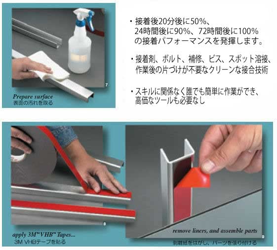 ONYX JAPAN VHB 5952 Acrylic Foam Structural Bonding Commercial Super Black 18mm Wide x Tape, Double-Sided, Grade, Indoor/Outdoor Use, Multi-Purpose,