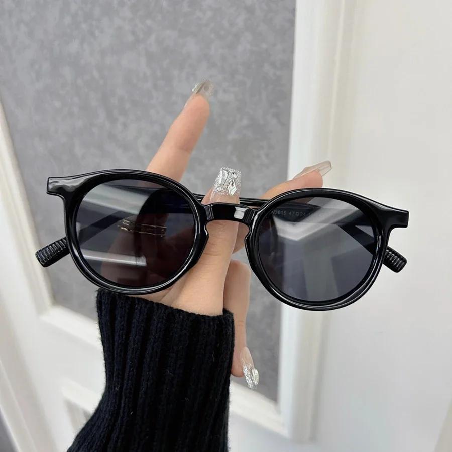 Round Retro Sunglasses Women Men Brand Designer Vintage Sun Glasses Female Male Mirror Punk Shades  Feminino