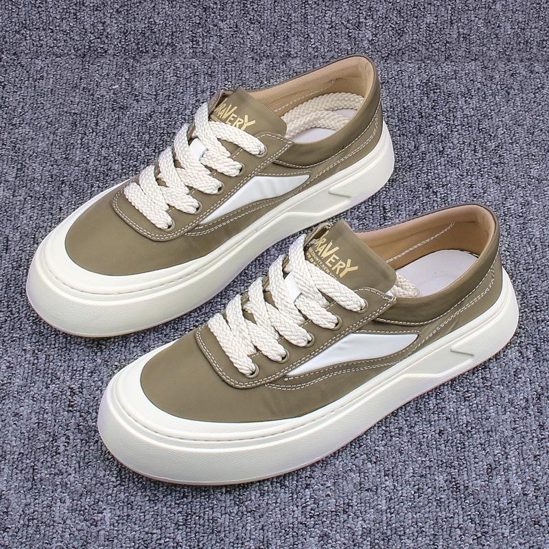 Men's Casual Shoes 2025 Spring Classics Adolescent Platform Sneakers Flat Bottom Comfortable Skateboarding Shoes Tenis Masculino