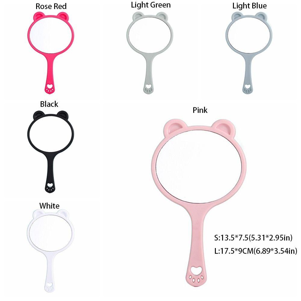 Cartoon Bärenkralle Spiegel Einzigartiger Kosmetikspiegel Tragbarer Bärenkopf Handspiegel Mädchen