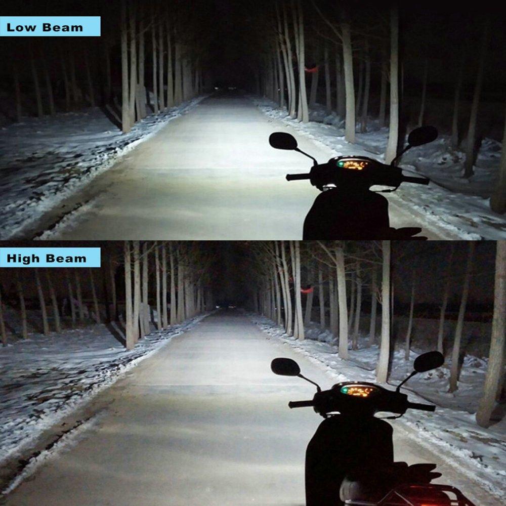 Auto Ideas Motorcycle LED Headlight Bulb, H4, H6, PH7, PH8, DC, AC Compatible, 35W,