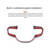 M Sport ABS Carbon fiber For BMW 5 Series G60 2025Car Steering Wheel Panel Cover Trim Sticker Decor Frame Car Accessories