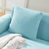 New Design Colors Thick Polar Fleece Sofa Protective Cover Jacquard Solid Printed Pillowcase Cover For Soft Cushion 45x45cm