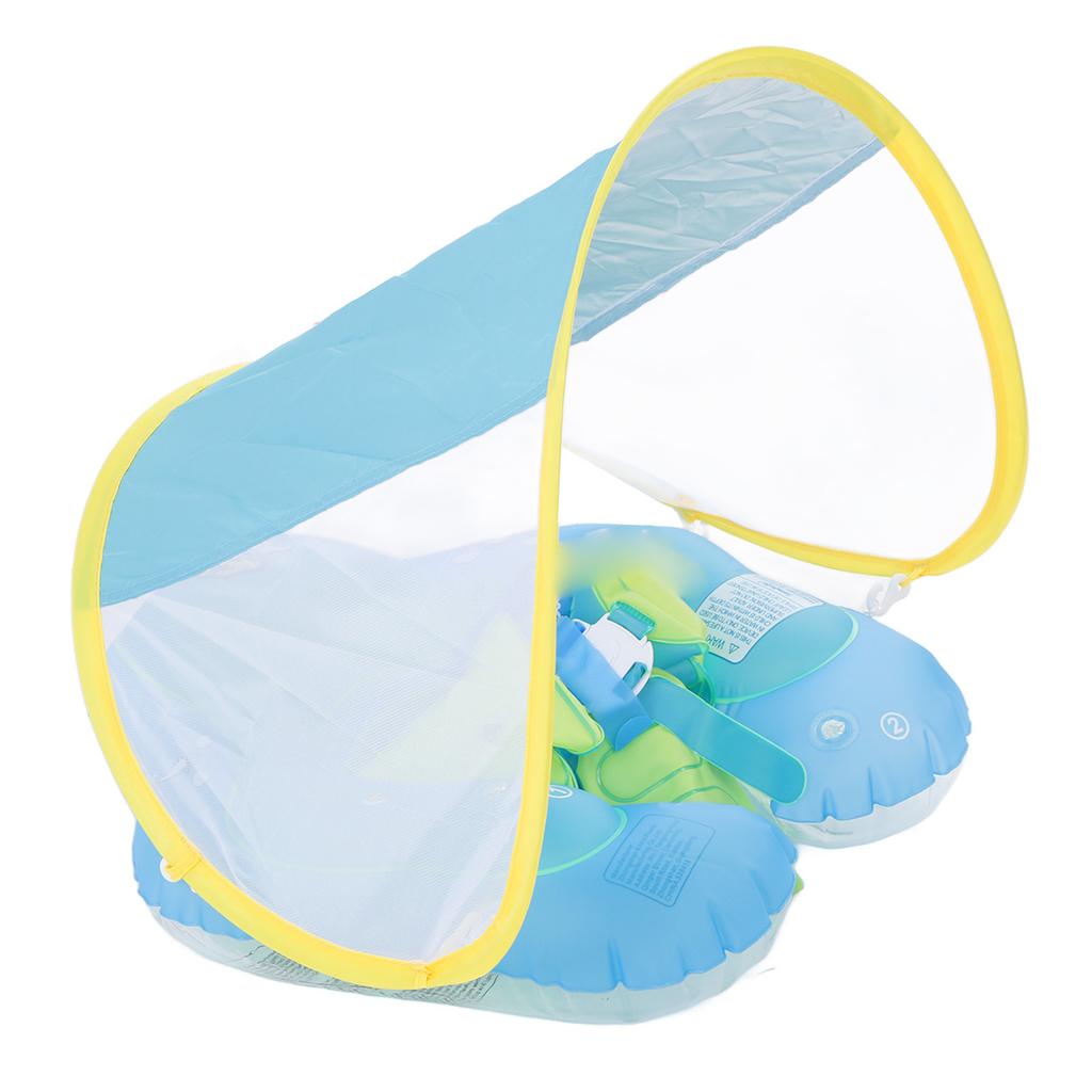 Baby Pool Float Baby Swimming Float with Removable Sun Canopy Children Sunscreen Swimming Circle