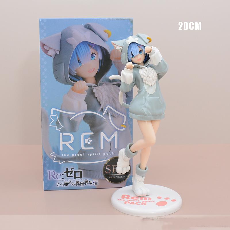 Anime Re:Zero kara Hajimeru Isekai Seikatsu Rem Figurka Model Ram Puck Startovní Šaty PVC Emilia Kolekce Dárek Hračka