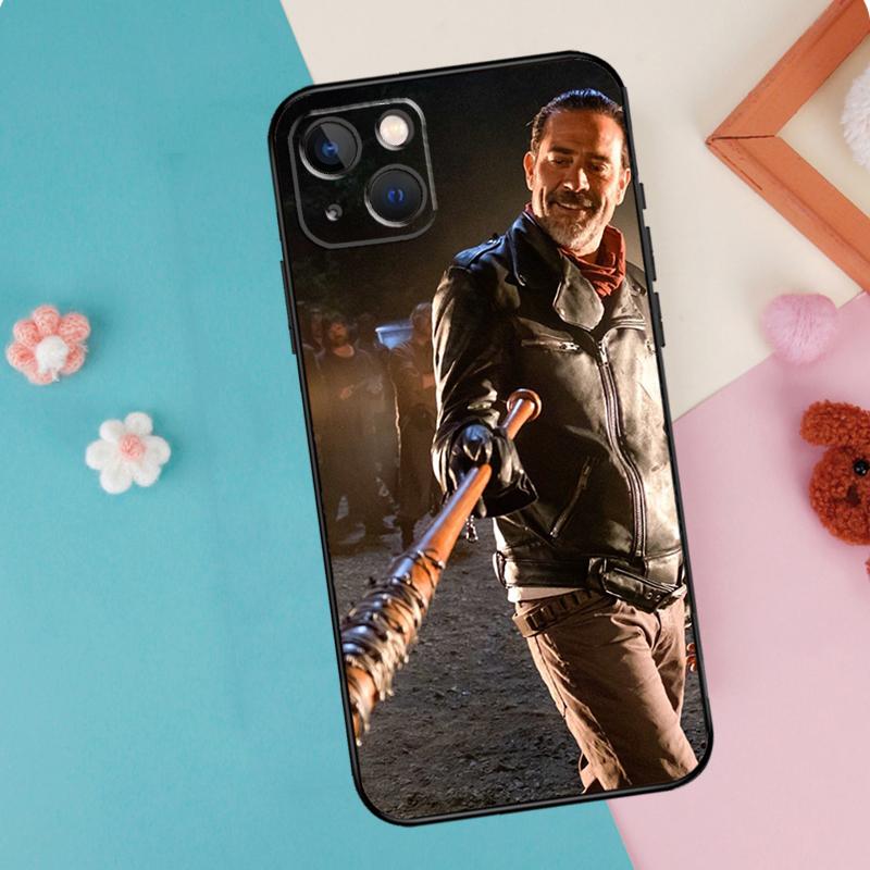 The Walking Dead Negan Phone Case For iPhone 16 15 14 12 11 13 Pro Max Plus Mini XR 16e Funda Silicone Back Cover