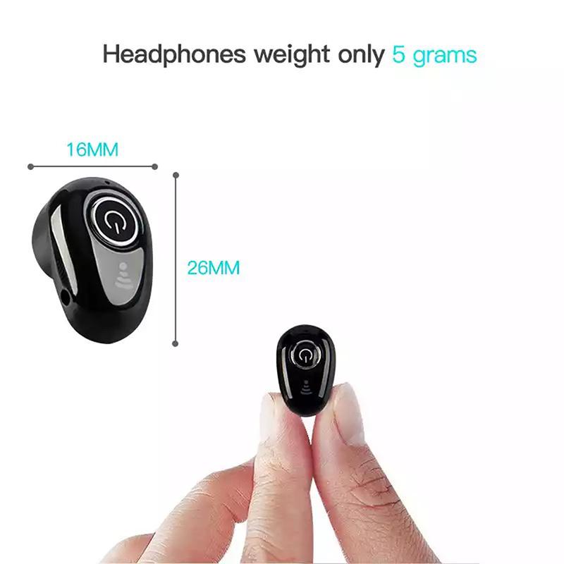 Mini Bluetooth Headset Wireless Earphones Single Earband Microphone for IOS and Android Phones