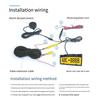 License Plate Frame Monitor Parking Sensor Radars Rearview Backup Camera 3 in 1