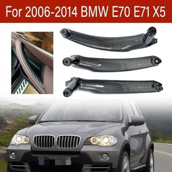 3Pcs For BMW X5 X6 E70 Interior Right/Left Door Handle Panel Pull Ide Part