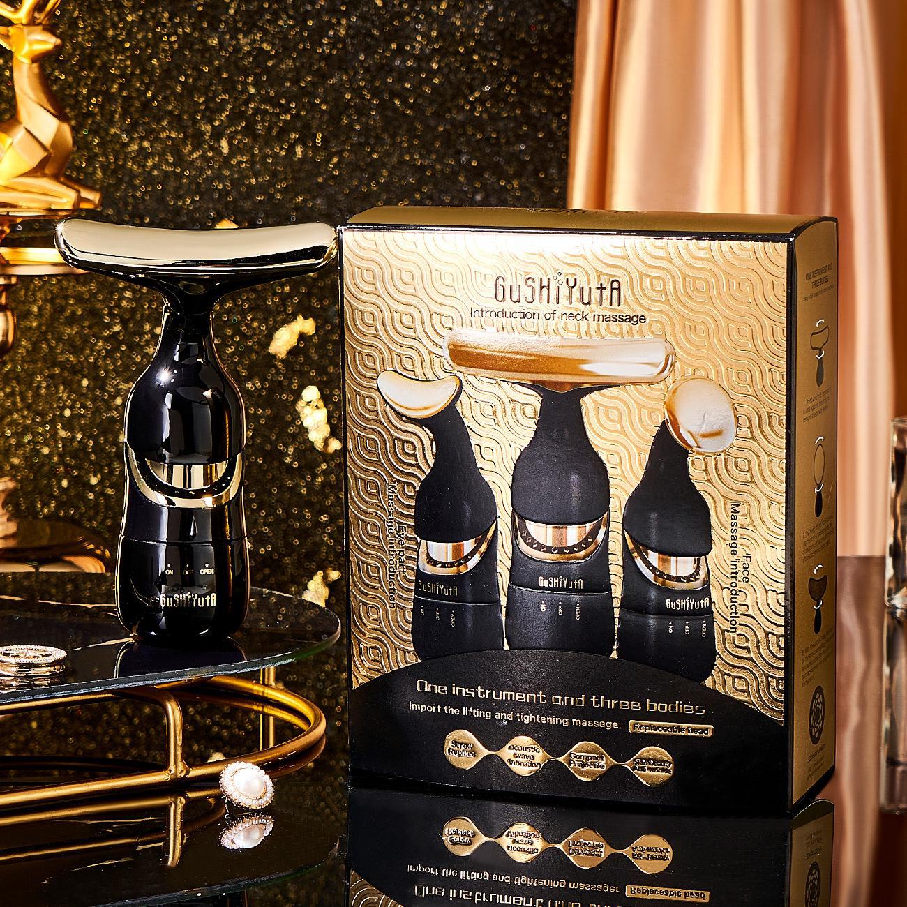 

HerStory Три-в-Одном Звуковой Массажер для Подтяжки Тела: Подтягивает и укрепляет кожу, уменьшает мелкие морщины Yiyi Santi English version чёрный