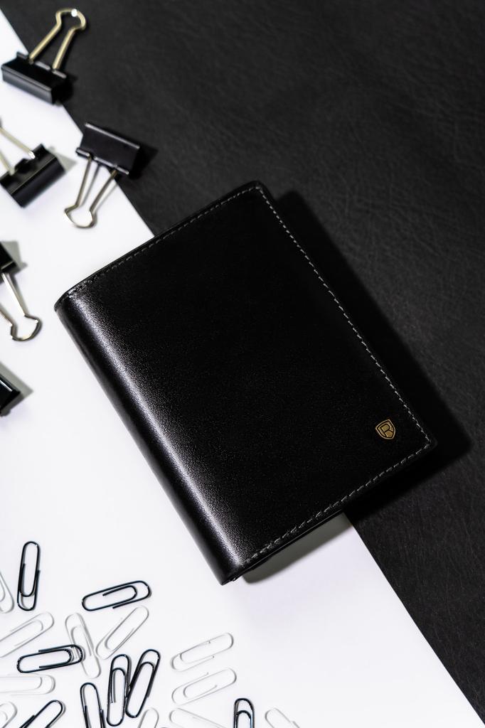 Men's Leather Wallet N104-RVT BLACK