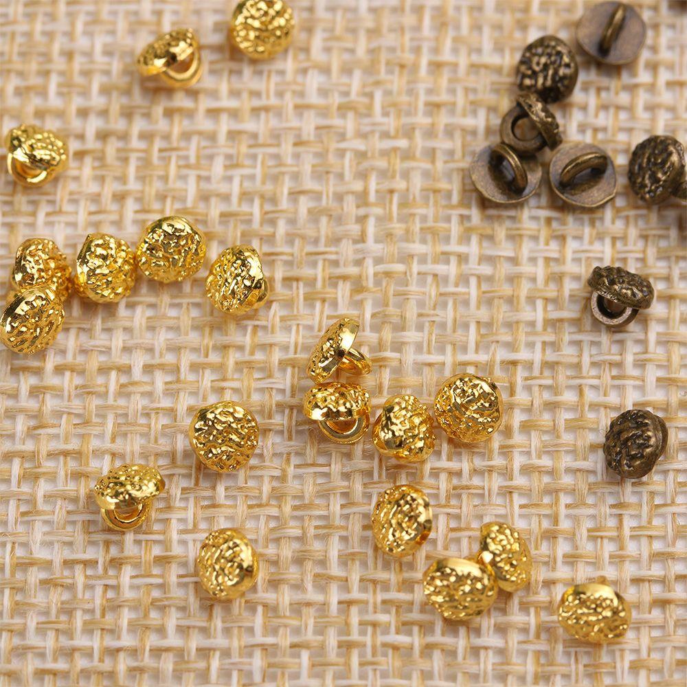4mm Craft Dollhoues Miniature Mini Buttons DIY Doll Clothes Metal Buckles Clothing Sewing Buckle