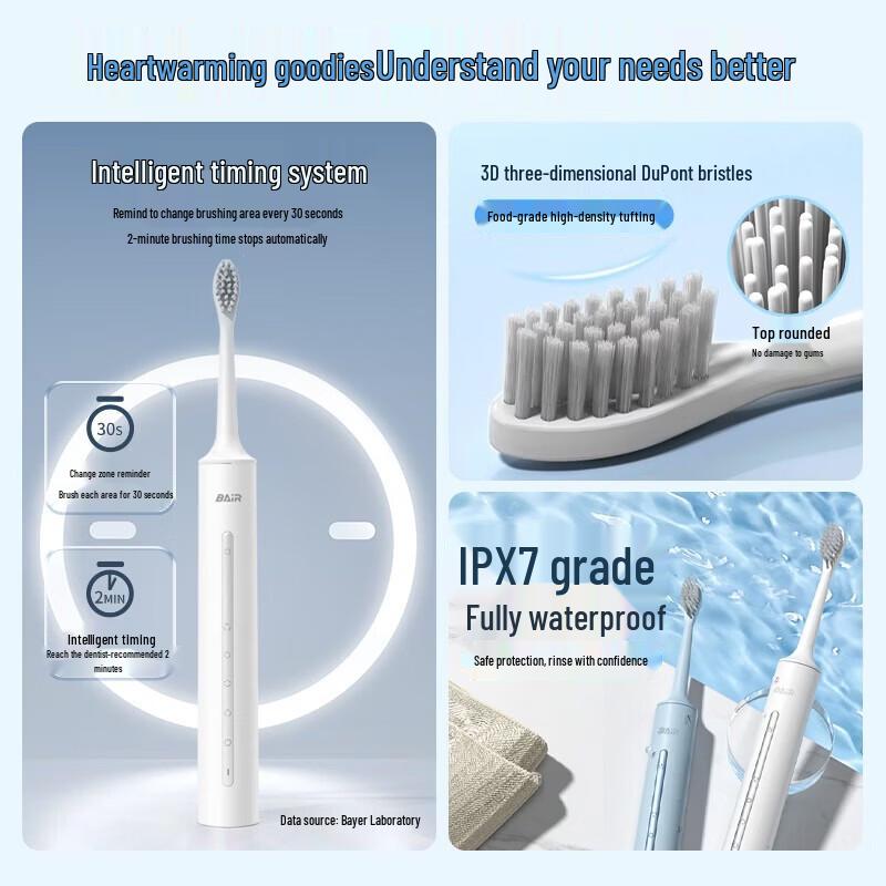 BAIR A9 Sonic Electric Toothbrush CN plug (adapter included)
