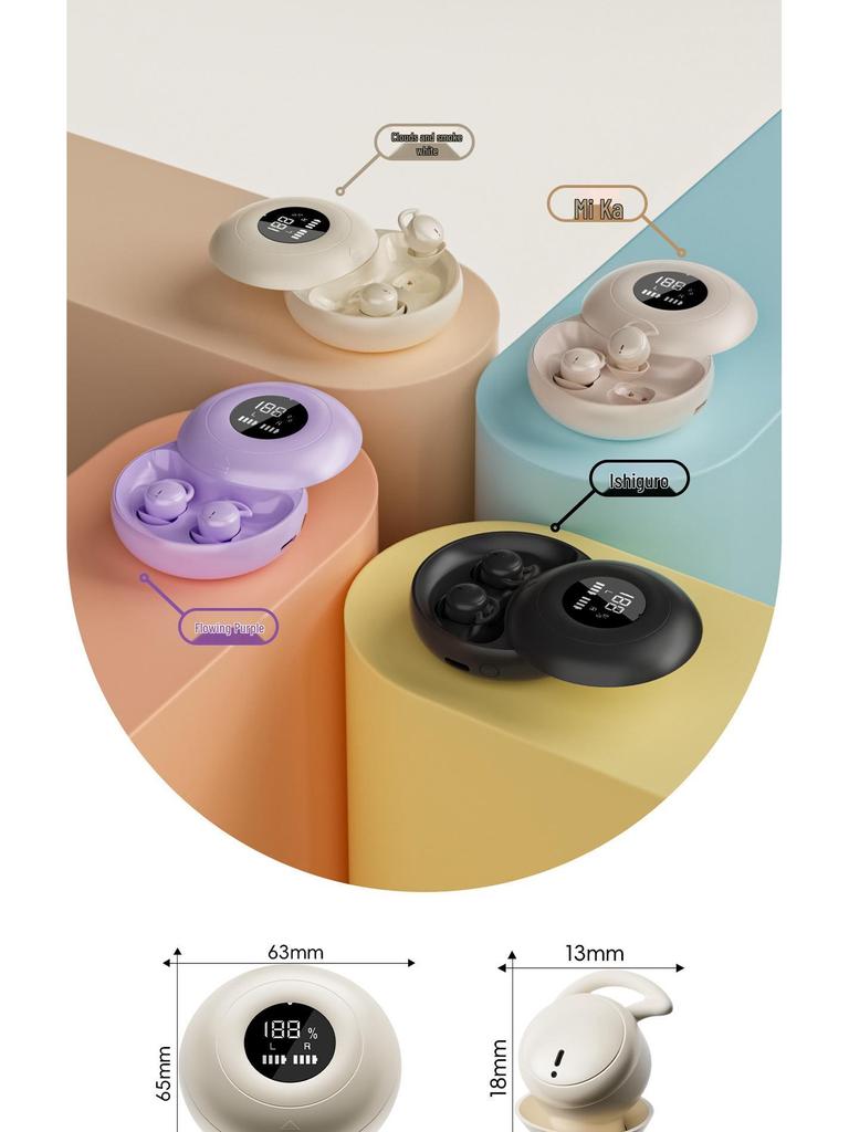 2025 Bluetooth In-Ear Sleep Earphones: Noise-Canceling, Comfy Fit, Long Battery