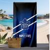 Asciugamano da Spiaggia Stampa Toronto Maple Leafs Morbido Portatile Asciugatura Rapida?Asciugamano Asciutto Per Piscina Vacanza Estiva Sport all'Aperto