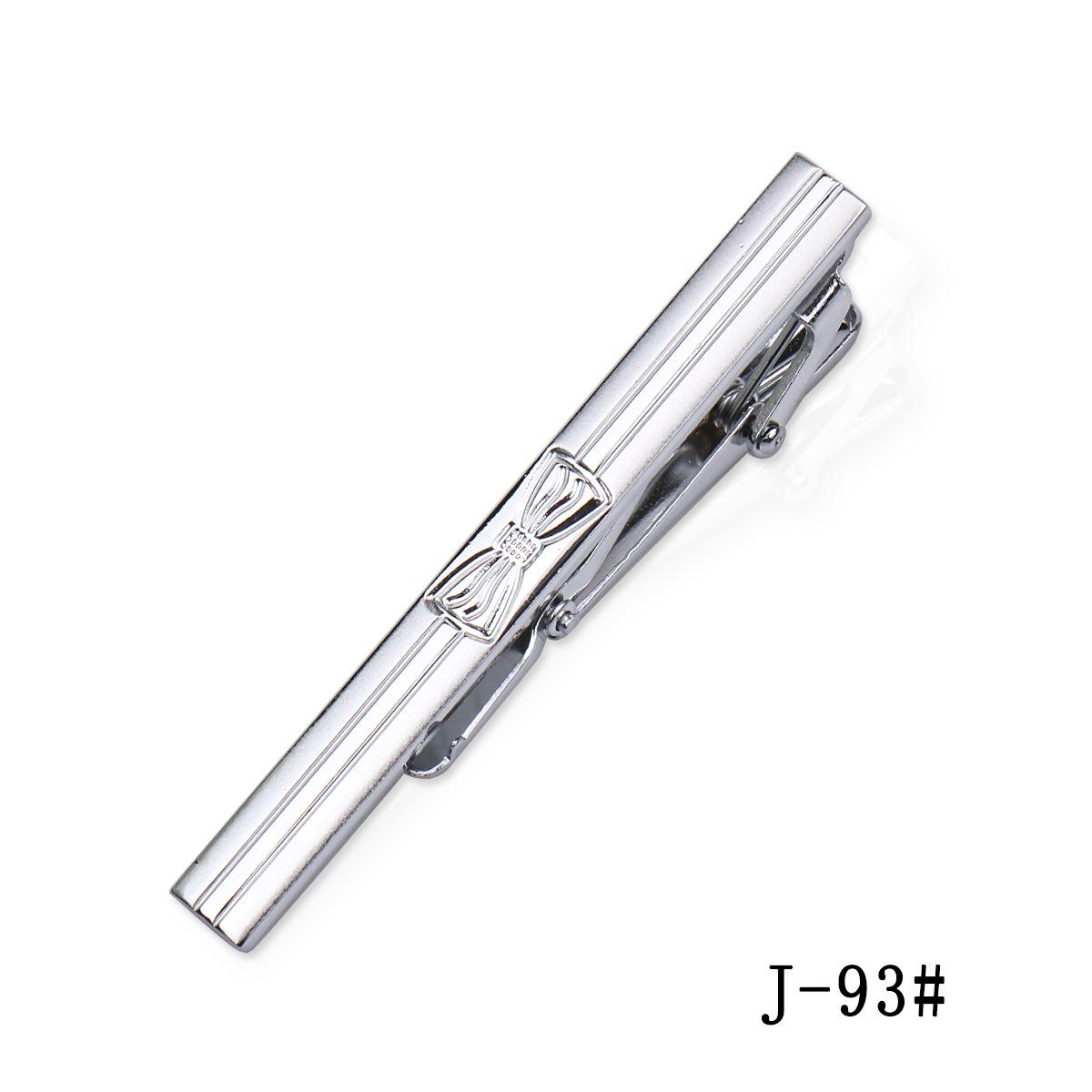 Men s Silver Laser Engraved Tie Clip - Simple Professional Business Design