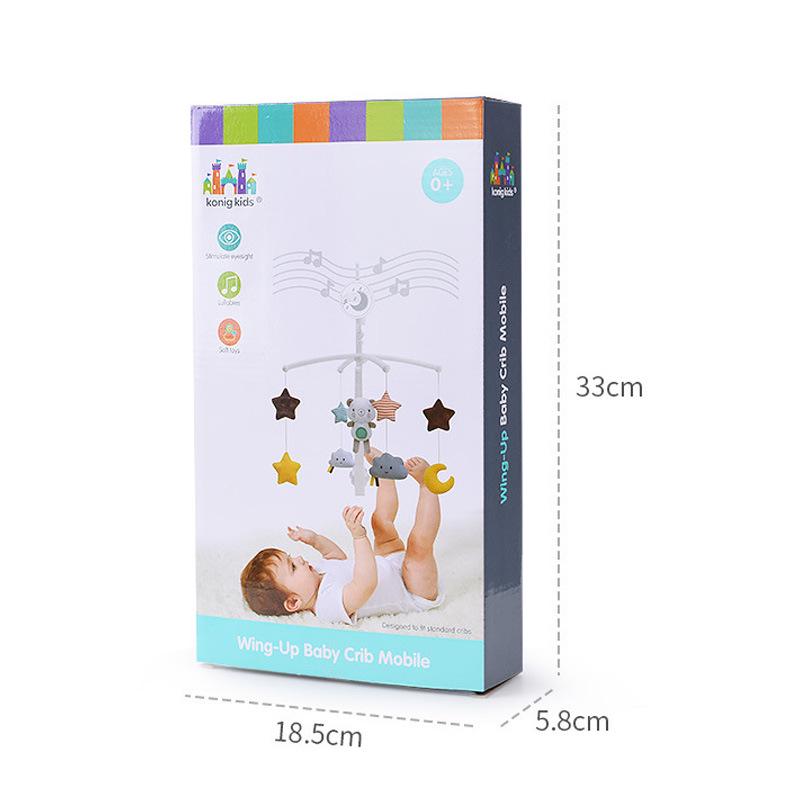 Calming Wind Chime Baby Crib Mobile - Music Rattle Pendant for Bedside or Hanging Decor