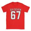 Six Seven Meme 67 Printed TShirt for Unisex Women Fashion Cotton Tees Crew Neck Short Sleeve T Shirt Plus Size Tops