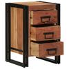 Nightstand Brown 40 X 40 X 59 Cm Solid Acacia Wood